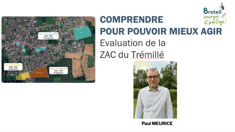 Evaluation de la ZAC du Trémillé – Paul Meurice